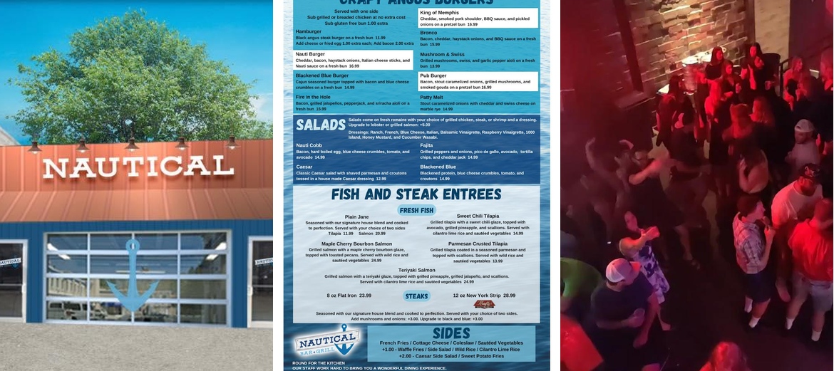 Nautical Bar and Grill Menu