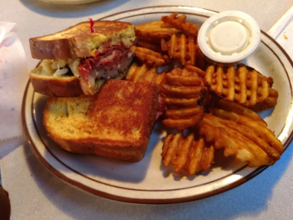 pt Cruiser Burger and Waffle Fries